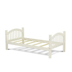 East West Furniture Verona Twin Bunk Bed in White Finish (Bed trundle & drawer options available)