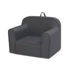 Fauteuil en mousse gris foncé pour enfants, style enfant en bas âge, 1 place