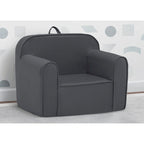 Fauteuil en mousse gris foncé pour enfants, style enfant en bas âge, 1 place