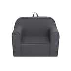 Fauteuil en mousse gris foncé pour enfants, style enfant en bas âge, 1 place