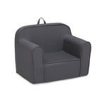 Fauteuil en mousse gris foncé pour enfants, style enfant en bas âge, 1 place
