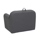Fauteuil en mousse gris foncé pour enfants, style enfant en bas âge, 1 place