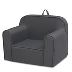 Fauteuil en mousse gris foncé pour enfants, style enfant en bas âge, 1 place
