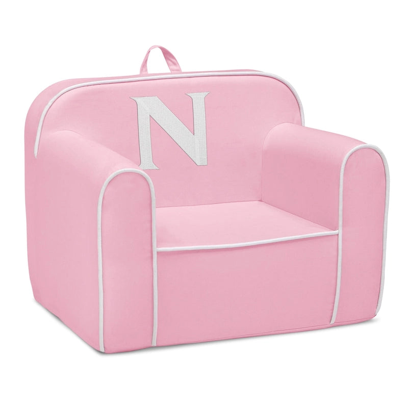 Fauteuil enfant en mousse rose, 1 place