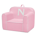 Fauteuil enfant en mousse rose, 1 place