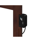 Lit plateforme simple extra long de style panneau en noyer pour 1 personne