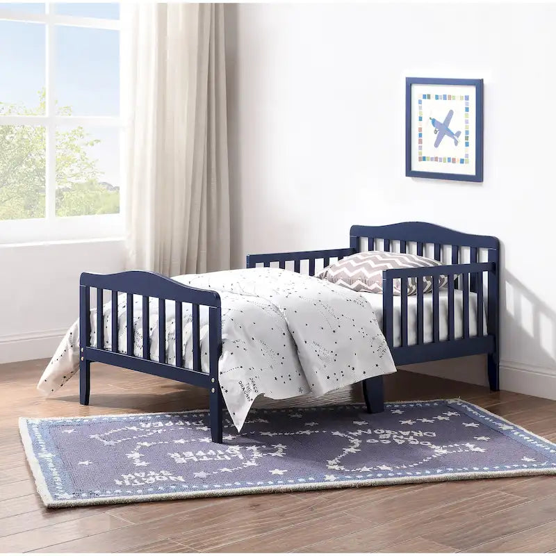 Lit pour enfant, style bas, coloris naturel/noir/blanc/bleu marine, pour 1 enfant
