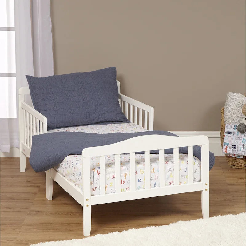 Lit pour enfant, style bas, coloris naturel/noir/blanc/bleu marine, pour 1 enfant