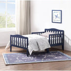 Lit pour enfant, style bas, coloris naturel/noir/blanc/bleu marine, pour 1 enfant