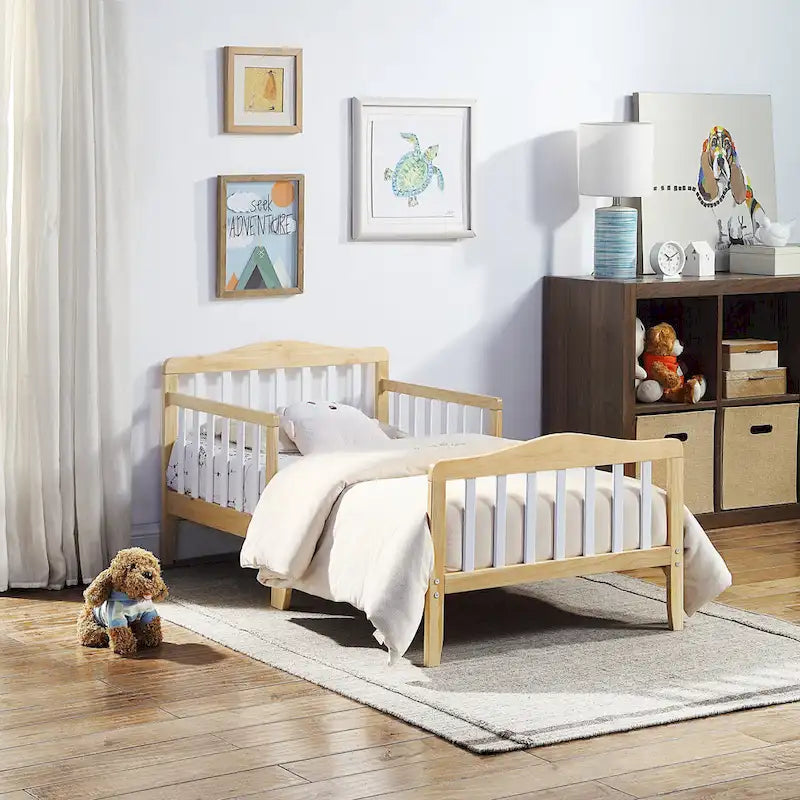 Lit pour enfant, style bas, coloris naturel/noir/blanc/bleu marine, pour 1 enfant