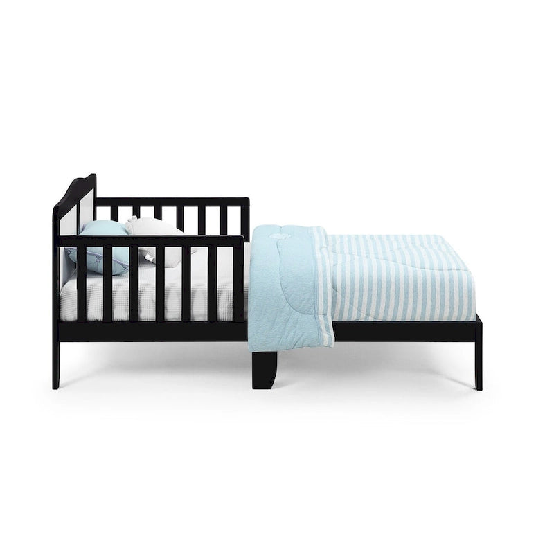 Lit pour enfant, style bas, coloris naturel/noir/blanc/bleu marine, pour 1 enfant