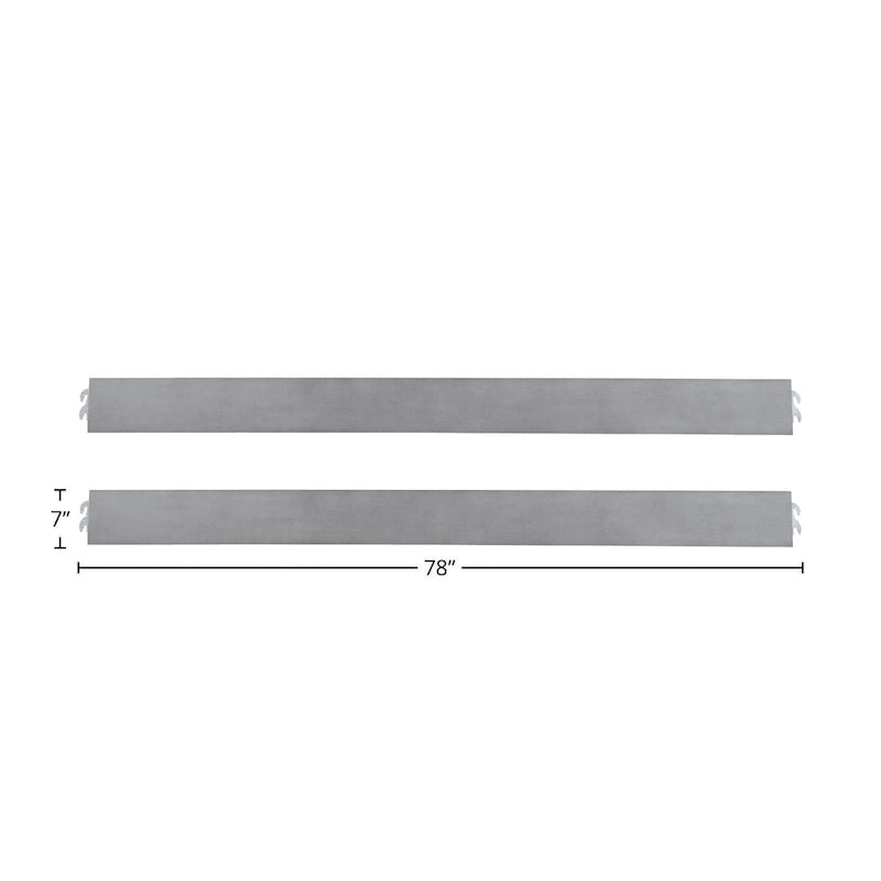 Barrière de lit en bois massif Blanc Nuage, 78", Lit simple
