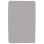 Table d'activités rectangulaire, hauteur réglable – Gris / Chêne / Rouge / Jaune, 8 adultes ou 10 enfants