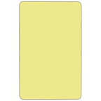 Table d'activités rectangulaire, hauteur réglable – Gris / Chêne / Rouge / Jaune, 8 adultes ou 10 enfants