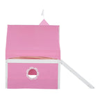 Lit superposé simple rose pour enfants avec toboggan, tente et tour, 1 place