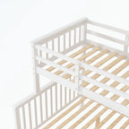 Stairway Twin-Over-Full Bunk Bed with Twin size Trundle