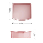 Organisateur de rangement pour jouets d'enfants à 3 niveaux, jaune/rose, avec 6 bacs