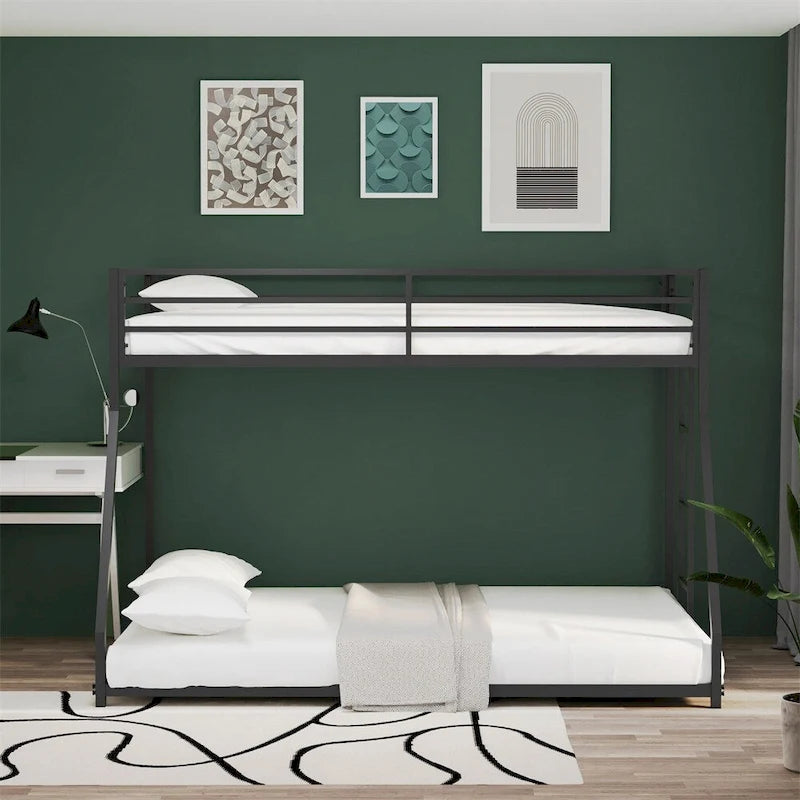 Adam Twin Over Full Bunk Bed Black