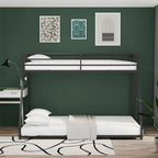 Adam Twin Over Full Bunk Bed Black