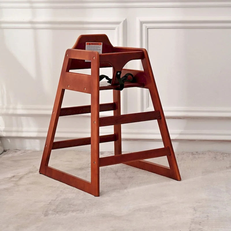 Rehausseur de chaise en bois naturel/noyer/acajou, style chaise haute, 1 enfant