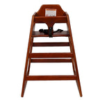 Rehausseur de chaise en bois naturel/noyer/acajou, style chaise haute, 1 enfant