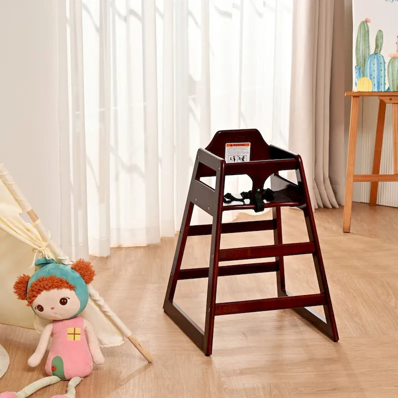 Rehausseur de chaise en bois naturel/noyer/acajou, style chaise haute, 1 enfant