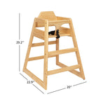 Rehausseur de chaise en bois naturel/noyer/acajou, style chaise haute, 1 enfant