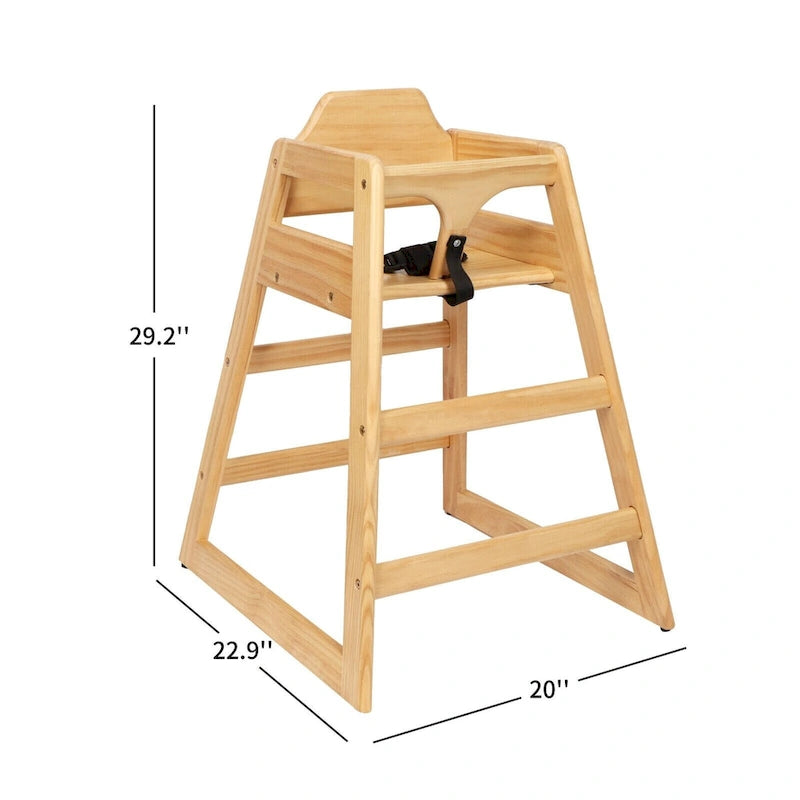 Rehausseur de chaise en bois naturel/noyer/acajou, style chaise haute, 1 enfant