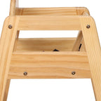 Rehausseur de chaise en bois naturel/noyer/acajou, style chaise haute, 1 enfant