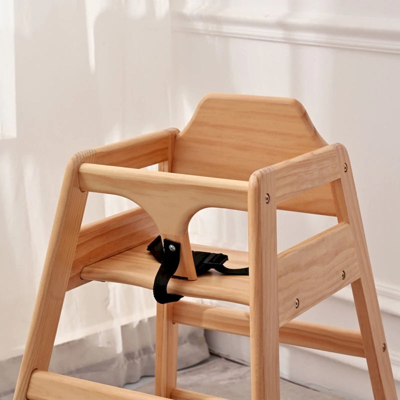 Rehausseur de chaise en bois naturel/noyer/acajou, style chaise haute, 1 enfant