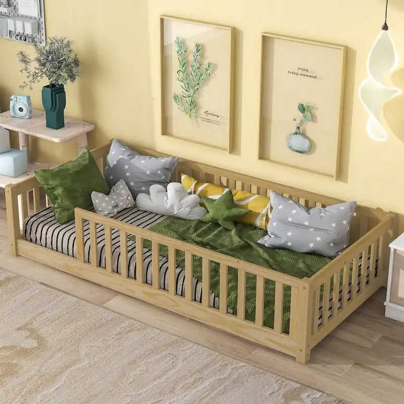 latform Bed with Fence without Door