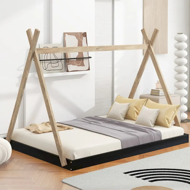 Tent Floor Bed with Triangle Structure