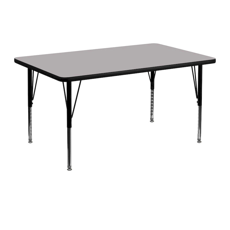 Table d'activités stratifiée à chaud 30 l. x 48 L. – Pieds courts réglables