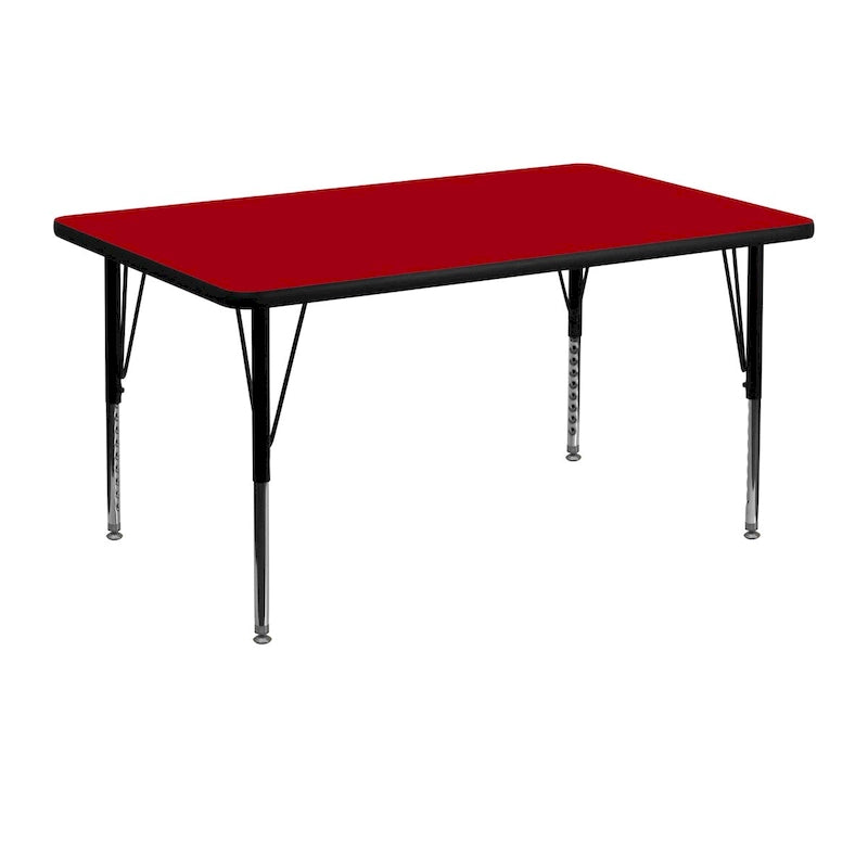 Table d'activités stratifiée à chaud 30 l. x 48 L. – Pieds courts réglables