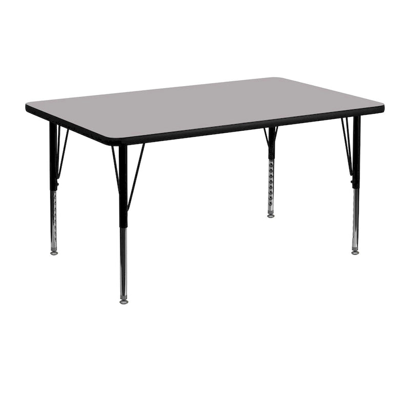 30W x 48L Thermal Laminate Activity Table - Adjustable Short Legs