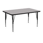 30W x 48L Thermal Laminate Activity Table - Adjustable Short Legs