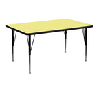 Table d'activités stratifiée à chaud 30 l. x 48 L. – Pieds courts réglables