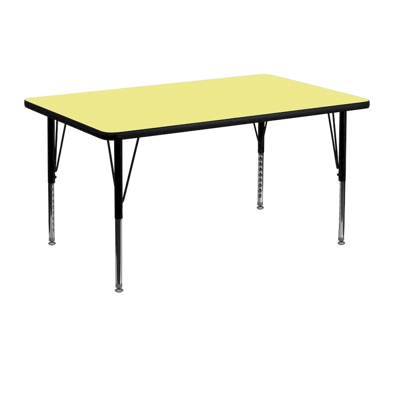 Table d'activités stratifiée à chaud 30 l. x 48 L. – Pieds courts réglables