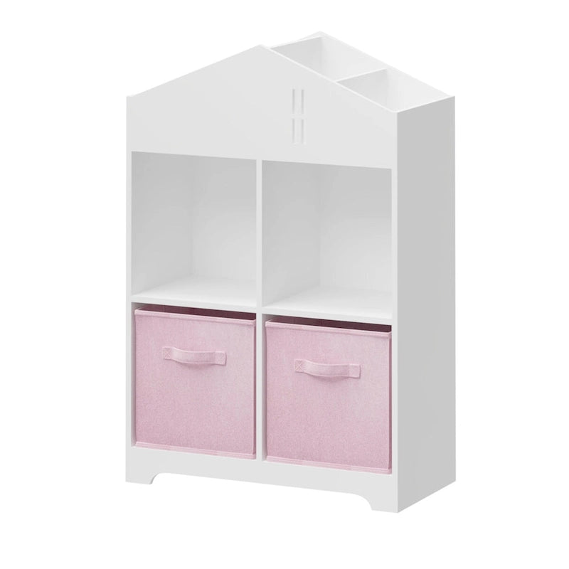 Organisateur de rangement à 2 niveaux avec 2 tiroirs en tissu pliables