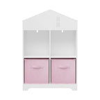 Organisateur de rangement à 2 niveaux avec 2 tiroirs en tissu pliables