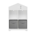 Organisateur de rangement à 2 niveaux avec 2 tiroirs en tissu pliables