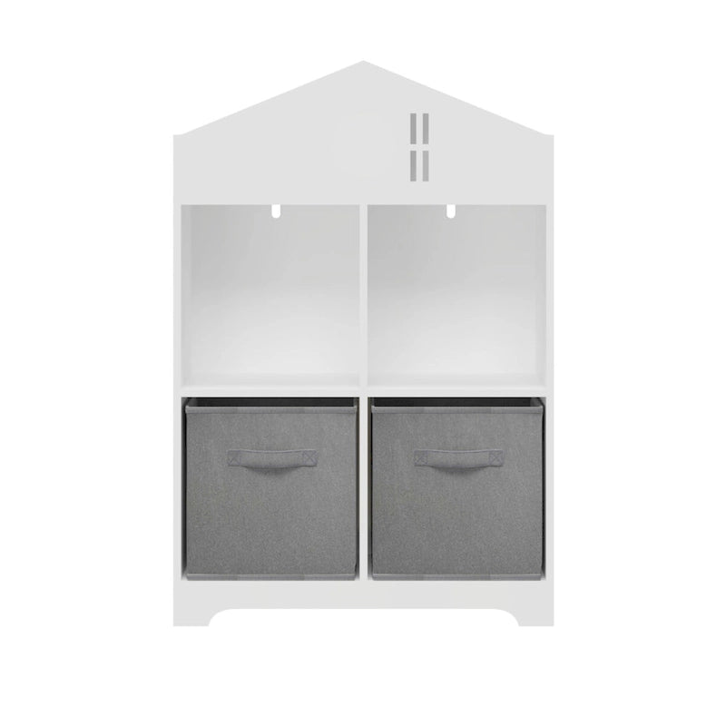 Organisateur de rangement à 2 niveaux avec 2 tiroirs en tissu pliables