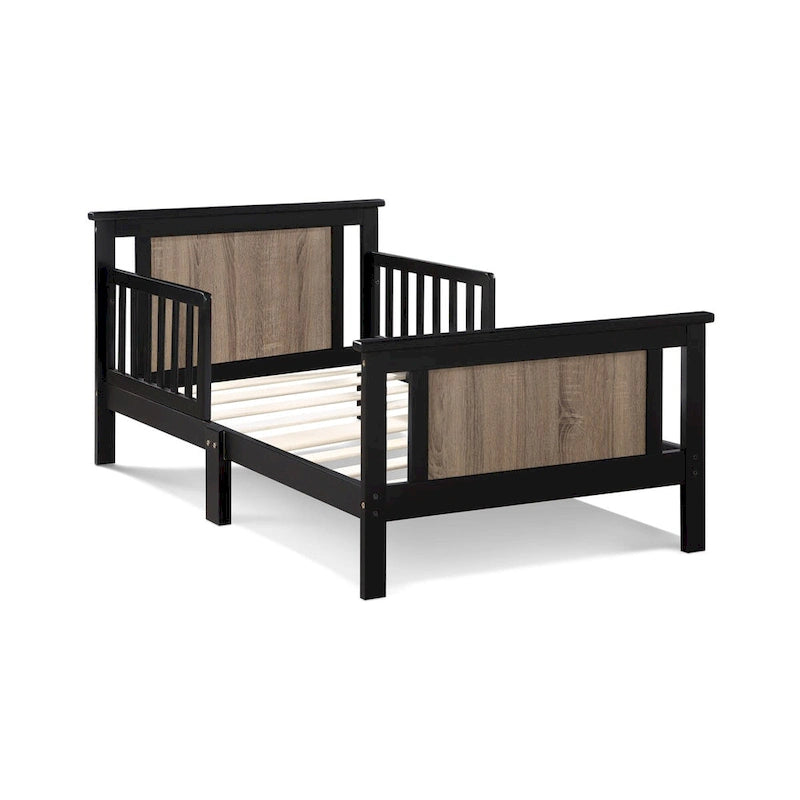 Lit pour tout-petits avec panneaux réversibles – Blanc / Bleu nuit / Gris / Noir, pour 1 enfant