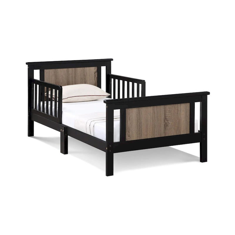 Lit pour tout-petits avec panneaux réversibles – Blanc / Bleu nuit / Gris / Noir, pour 1 enfant