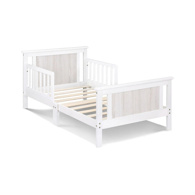 Lit pour tout-petits avec panneaux réversibles – Blanc / Bleu nuit / Gris / Noir, pour 1 enfant