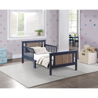Lit pour tout-petits avec panneaux réversibles – Blanc / Bleu nuit / Gris / Noir, pour 1 enfant
