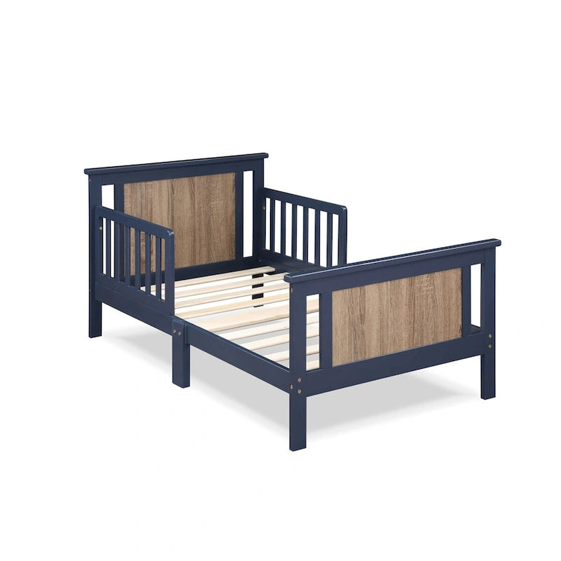Lit pour tout-petits avec panneaux réversibles – Blanc / Bleu nuit / Gris / Noir, pour 1 enfant