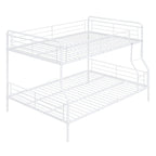 Lit superposé en métal blanc, taille extra-large double au-dessus de la reine, 2 personnes