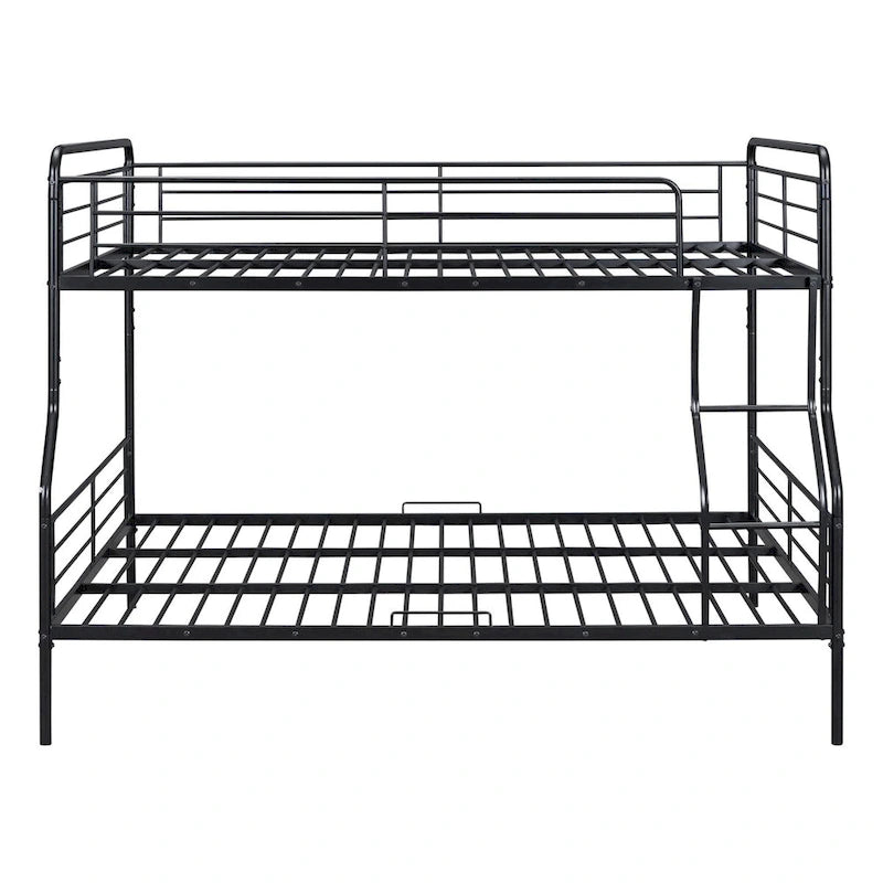 Lit superposé en métal blanc, taille extra-large double au-dessus de la reine, 2 personnes