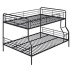 Lit superposé en métal blanc, taille extra-large double au-dessus de la reine, 2 personnes
